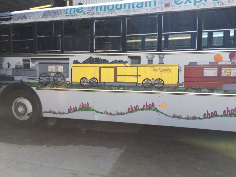 Painted Bus Gallery | The Mountain Express